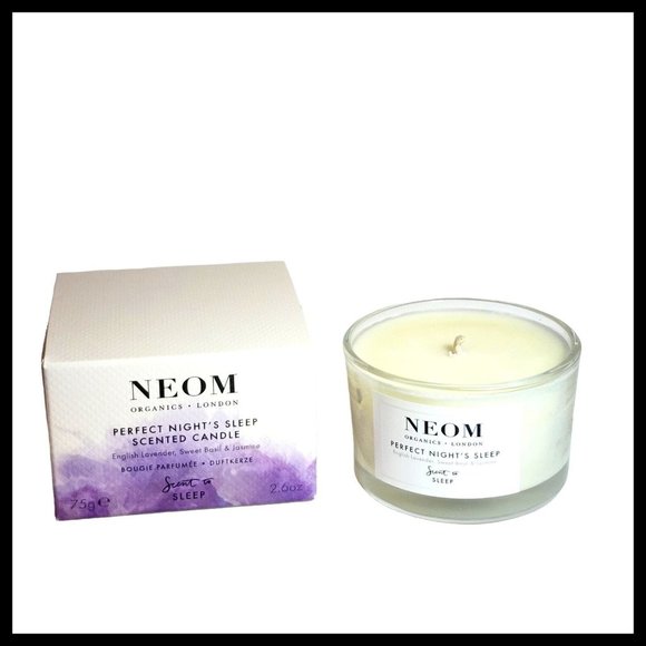 Neom Scent to PERFECT NIGHT'S SLEEP Candle 75g Travel Size Lavender Basil - Picture 1 of 10